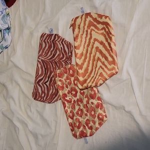 Animal print makeup bag